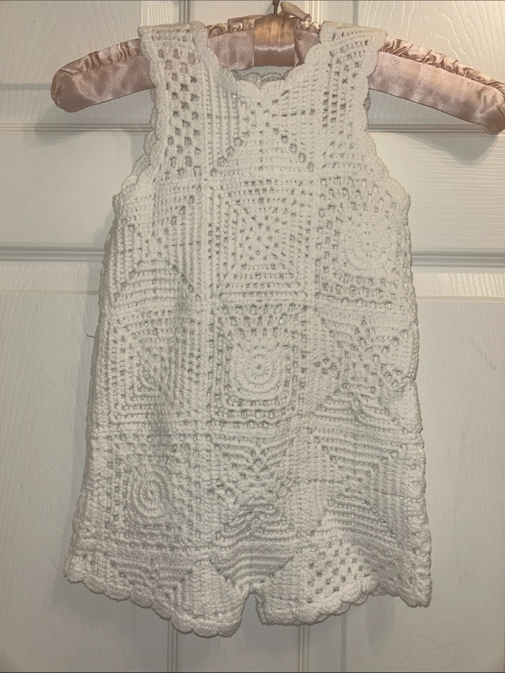 Zara White Crochet Romper